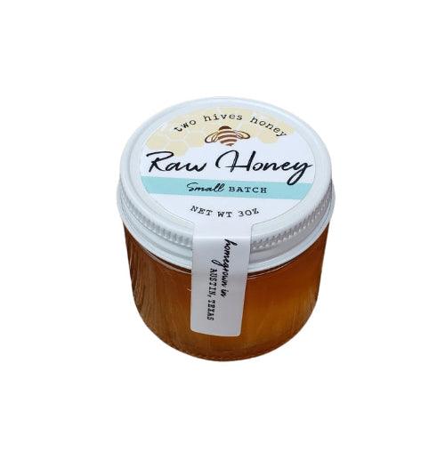 raw honey jar- two hives honey