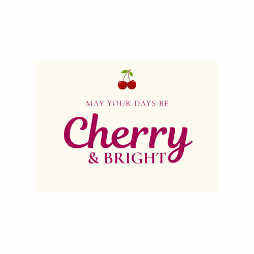 Cherry & Bright Card - FREE