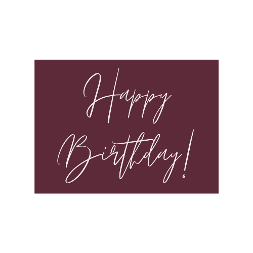 Happy Birthday Card - FREE