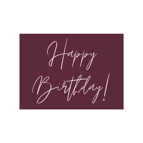 Happy Birthday Card - FREE