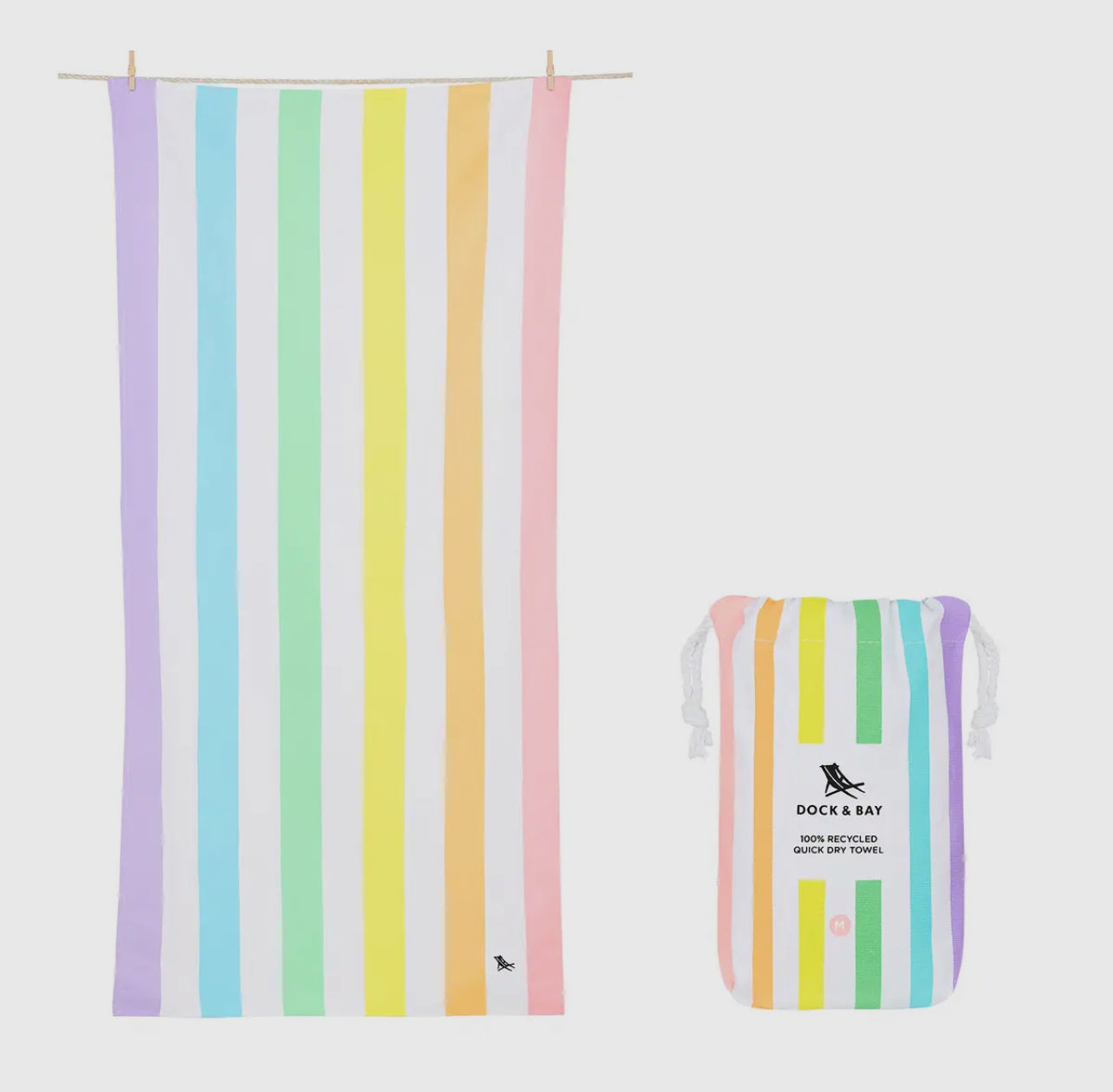 Rainbow Quick Dry Towel - Dock & Bay