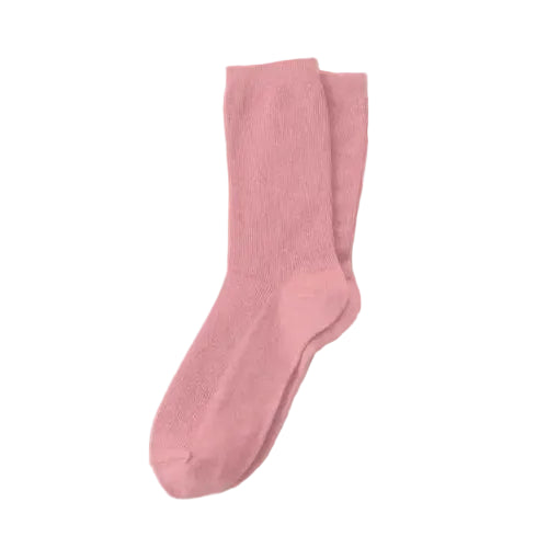 Blush Cotton Crew Sock- Hooray Sock Co.