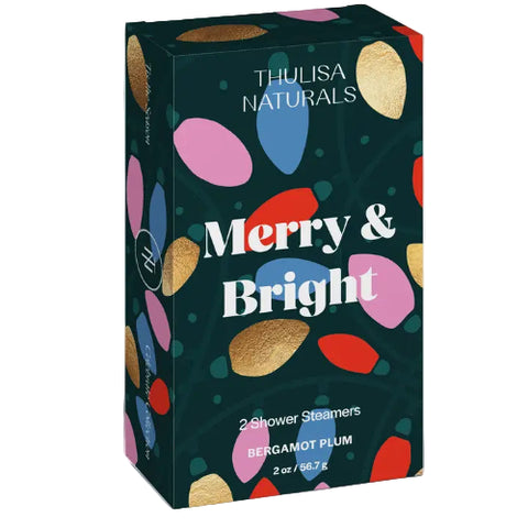 Merry and Bright Shower Steamers in the scent Bergamot Plum