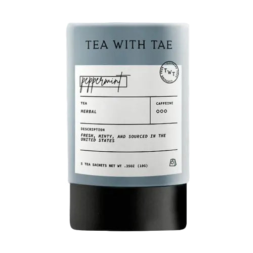 Inside you will find 5 eco-friendly tea pyramid sachets that are caffeine free and contain dried peppermint leaves grown in the United States. This tea is not only light and cool to the palate, but also bold and refreshing. All natural. No artificial ingredients or flavors.