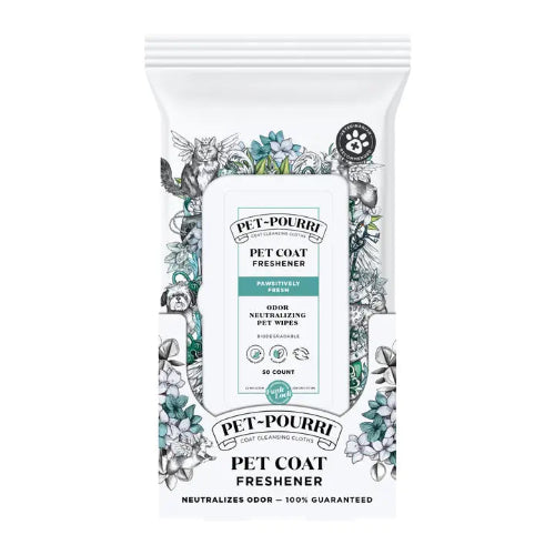 Pet Coat Wipes 'Pawsitively Fresh' - Pet ~Pourri