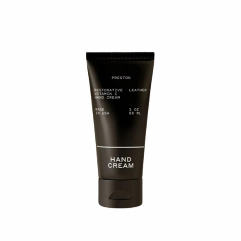 Leather scented hand cream