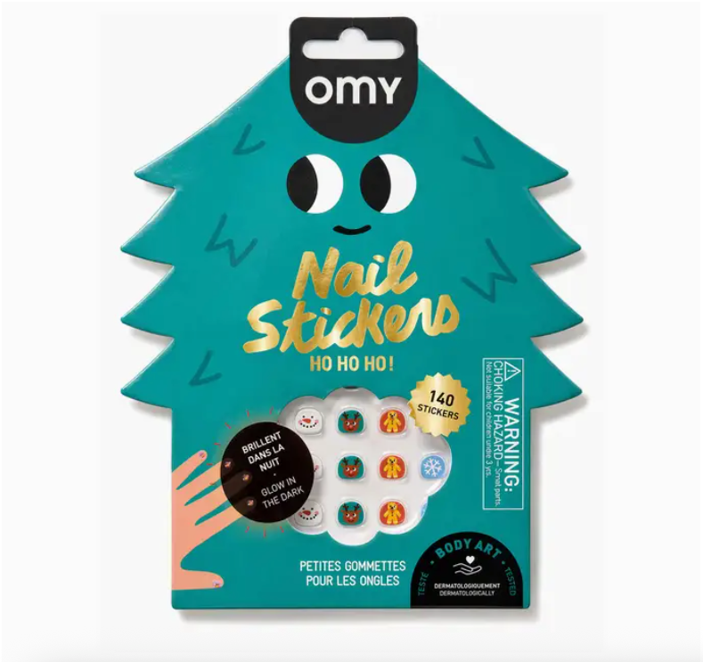 'Ho Ho Ho' Holiday Nail Stickers - OMY