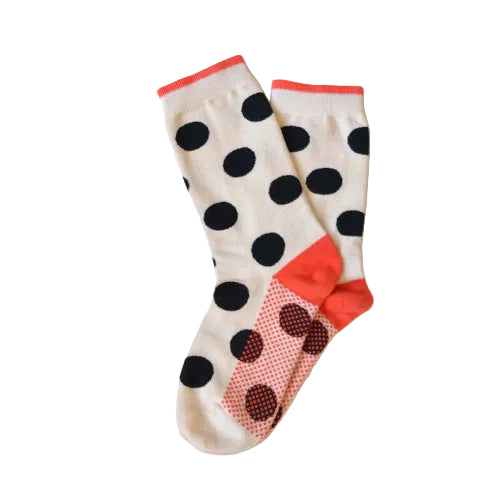 Off-White 'Valley' Polkadot Sock - Hooray Sock Co.