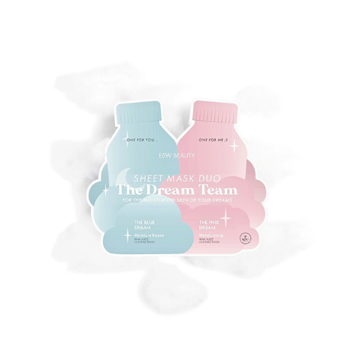 A 2-in-1 Dream Team sheet mask duo that is moisturizing and includes two of our bestselling compostable raw juice masks in one convenient pouch: The Pink Dream sheet mask for moisturizing and The Blue Dream sheet mask for moisture repair.
Clean Ingredients. Vegan. Cruelty-Free. Sustainable. Made in Korea.