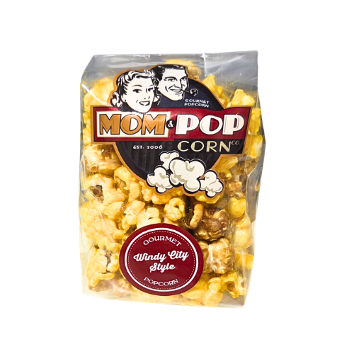 A 2 oz bag of gourmet popcorn in the Windy City Style flavor. What do you get when you pair our awesome caramel corn with our flavorful cheese popcorn? A flavor explosion, that's what. Salty and sweet together in a perfect combination.
Made in Mckinney, TX
Non GMO and Gluten-Free
Allergy information: Contains coconut oil, soy and dairy
Manufactured in a facility that also processes peanuts, tree nuts and wheat.