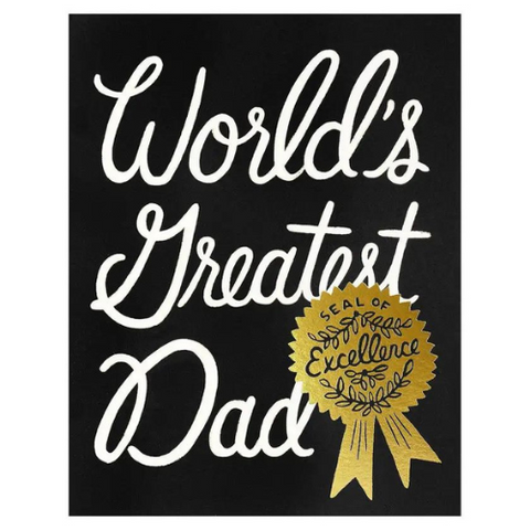 'World's Greatest Dad' Father's Day Card - Rifle Paper Co.