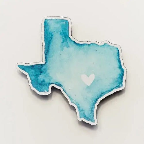Austin, Texas blue watercolor flexible magnet | Bon Vivant Gift Boxes, Austin TX