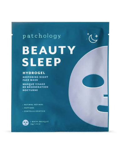 beauty sleep hydrogel restoring night face mask by patchology