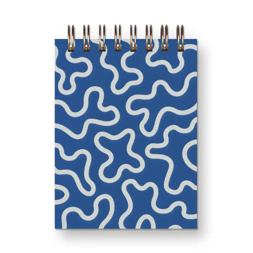 Blue Squiggle Notepad -Ruff House Print Shop