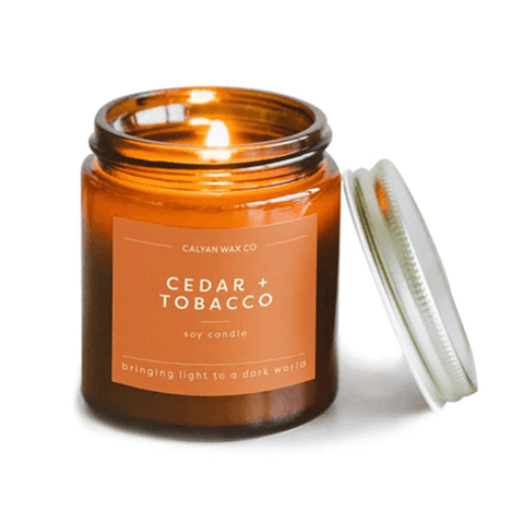 Calyan Wax Co - Cedar + Tobacco Jar Candle