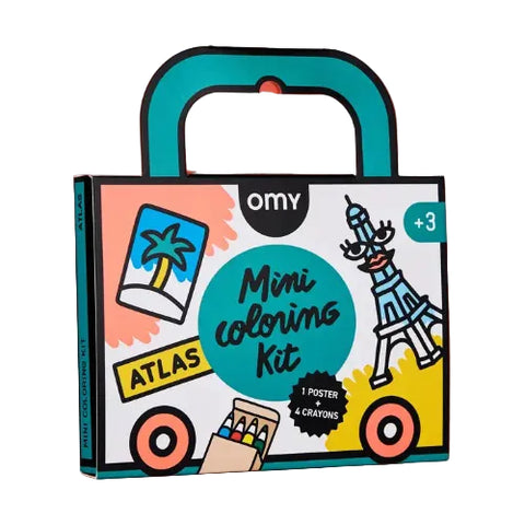 Mini coloring book 'Atlas' - OMY!