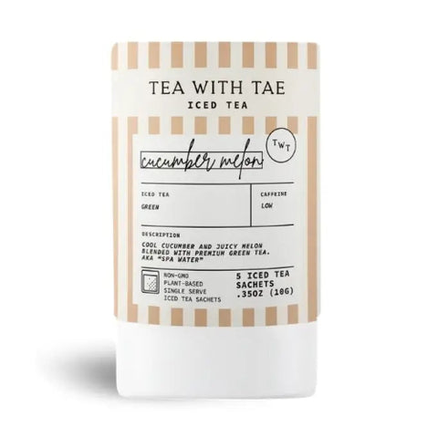 Cucumber Melon Iced Tea - Tea With Tae