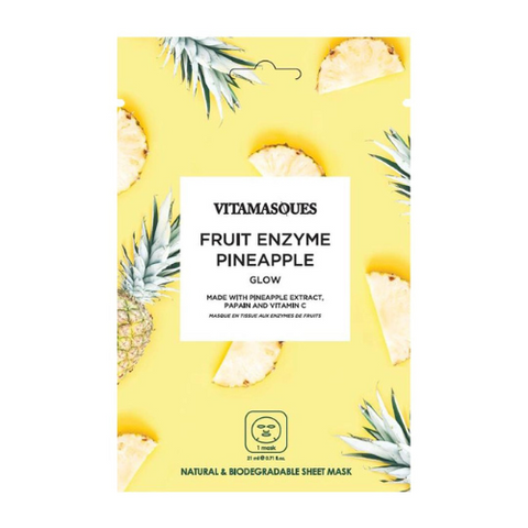 pineapple glow facial sheet mask