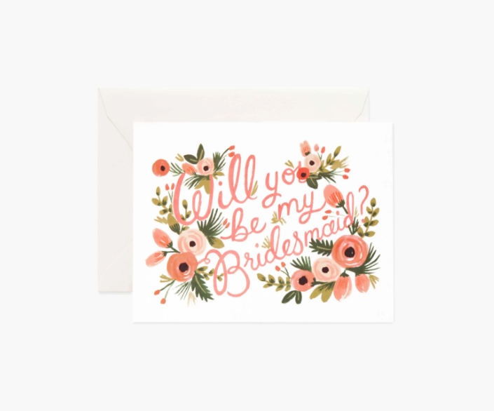 'Will You Be My Bridesmaid' Greeting Card - Rifle Paper Co.